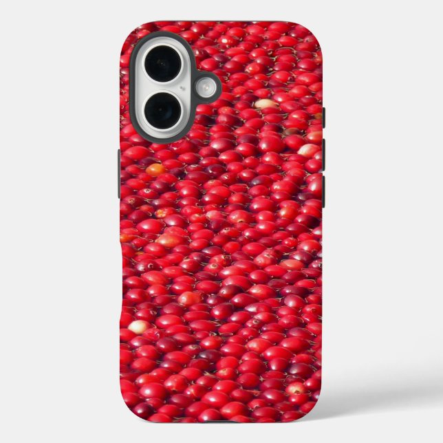 Coques Case-Mate iPhone Canneberges Férié Rouge (Verso)