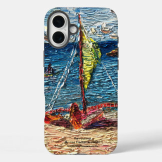 Coque Pour iPhone 16 Plus Canot de voyage hawaïen Kawaipuna