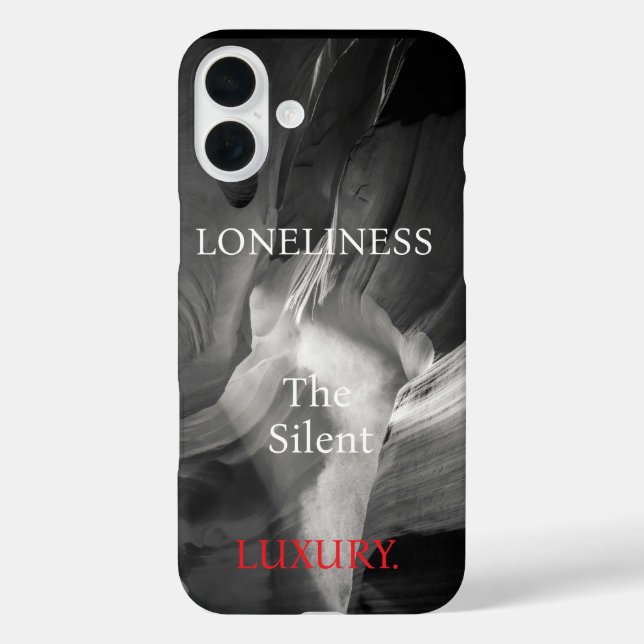 Coques Case-Mate iPhone Canyon Antelope Noir & Blanc / Solitude (Verso)