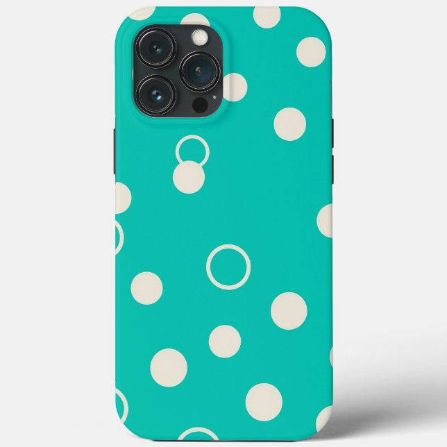 Coques Case-Mate iPhone CAPA PARA DESIGN Padrão Gráfico em Turquesa        (Verso)