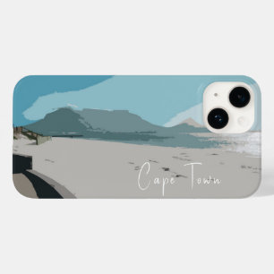 Coque Case-Mate iPhone Cape Town Table Mountain Ocean Sketch