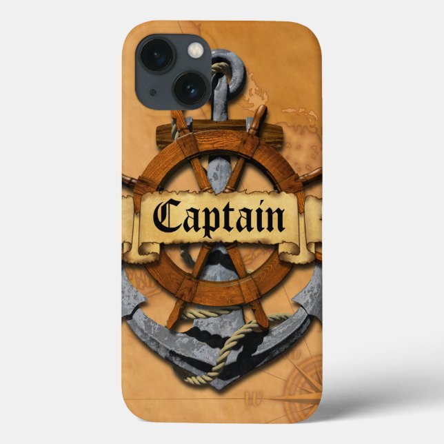 Coques Case-Mate iPhone Capitaine Anchor et roue (Verso)
