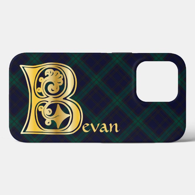 Coques Case-Mate iPhone Capitale décorative botanique médiévale B (Verso (horizontal))