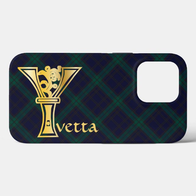 Coques Case-Mate iPhone Capitale décorative botanique médiévale Y (Verso (horizontal))