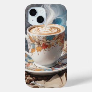 Coque Case-Mate iPhone Cappuccino avec grain de café