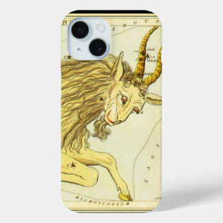 Coque Pour iPhone 15 Capricorne Constellation Vintage, Miroir d'Urania