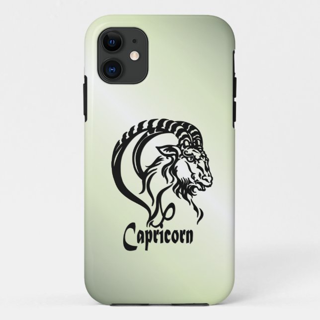 Coques Case-Mate iPhone Capricorne la Chèvre de Mer Zodiaque Vert (Dos)