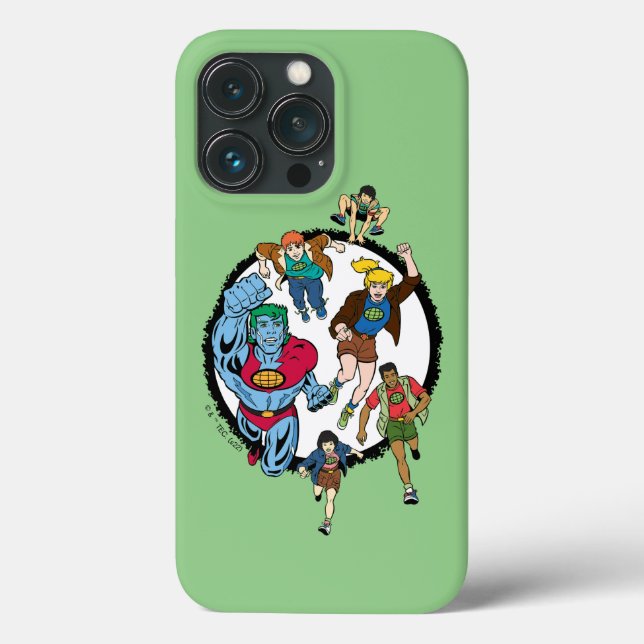 Coques Case-Mate iPhone Captain Planet et les Planétètres Cercle Graphic (Verso)