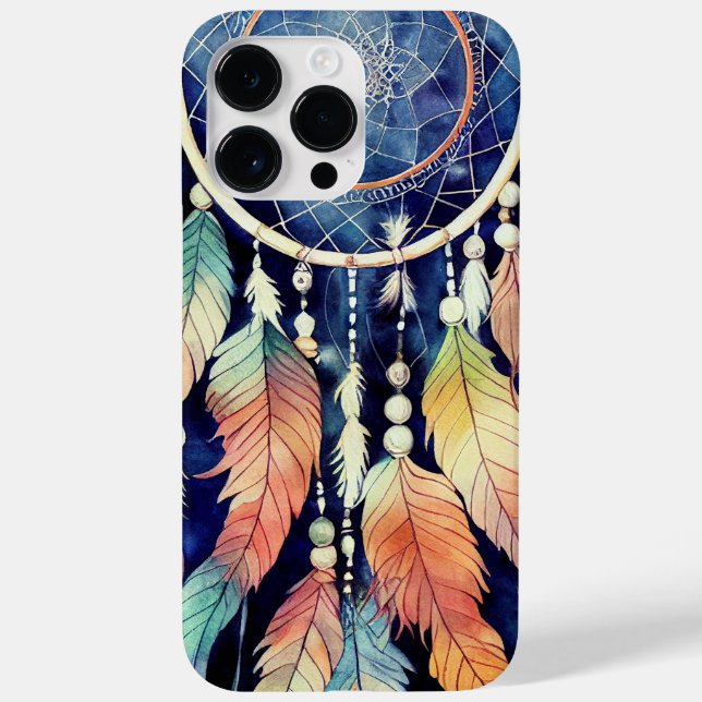 COQUES Case-Mate iPhone CAPTEUR DE RÊVES À L'AQUARELLE ET PLUMES (Verso)