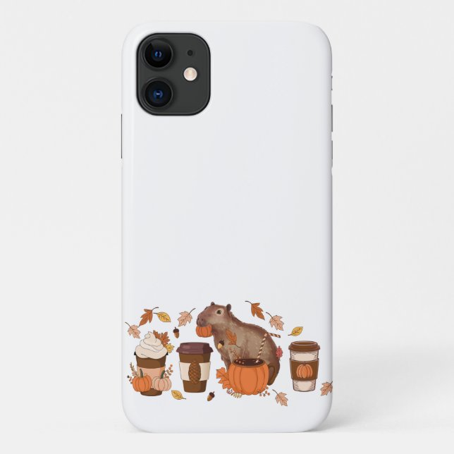 Coques Case-Mate iPhone Capybara Automne (Dos)
