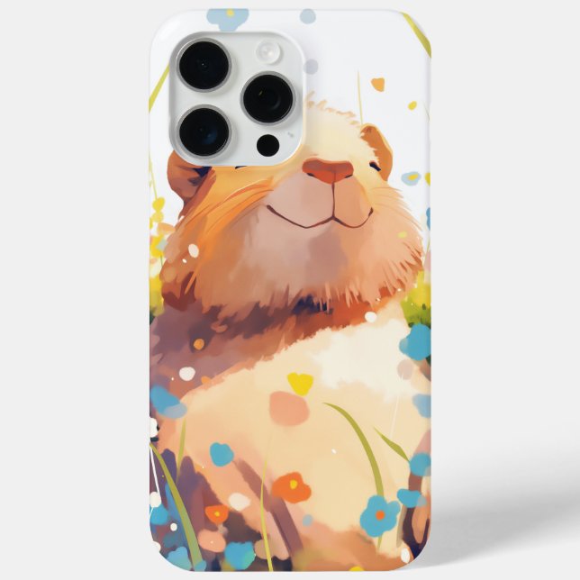 Coques Case-Mate iPhone Capybara Grassy Naptime (Verso)