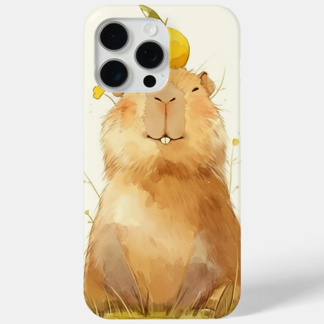 Coques Case-Mate iPhone Capybara Orange Vous Êtes Heureux (Verso)