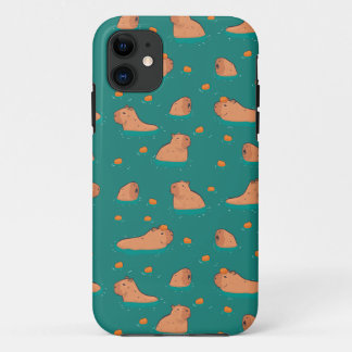 Case-Mate iPhone Case capybares flottantes avec orange