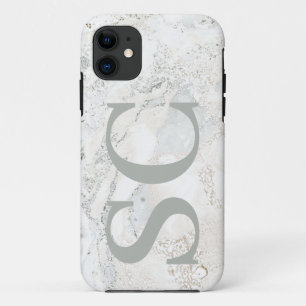 Case-Mate iPhone Case Caractère graphique gras marbre initial