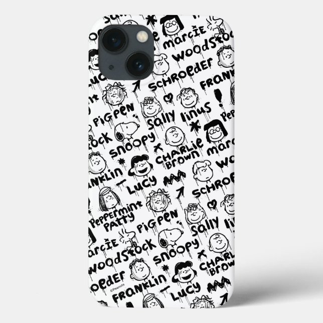 Coques Case-Mate iPhone Caractères arachide Motif Graffiti (Verso)