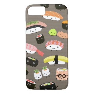 Case-Mate iPhone Case Caractères Kawaii Sushi Assortis Cute et drôle