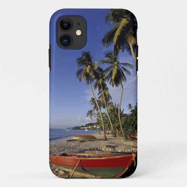 Coques Case-Mate iPhone CARAÏBES, Grenade, St. George, Bateaux sur palmier (Dos)