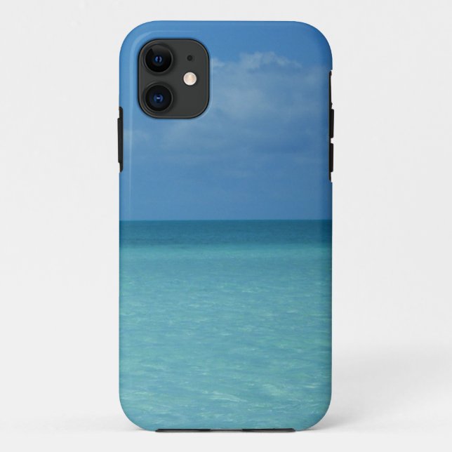 Coques Case-Mate iPhone Caraïbes Horizon Tropical Turquoise Bleu (Dos)