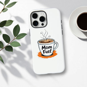 Coque iPhone 16 Pro Max Carburant maman   Hilarié café Lover Maman cadeau