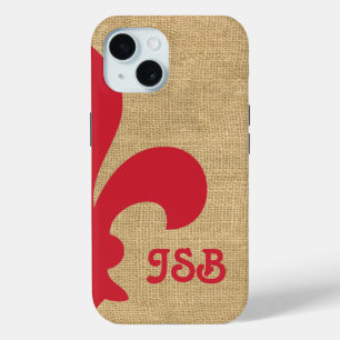 Coque Case-Mate iPhone Cardinal Parisien Moods Fleur de Lys Monogram