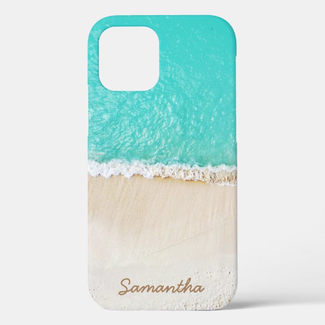 Coques Case-Mate iPhone Caribbean Beach, Waves and Sand (Verso)