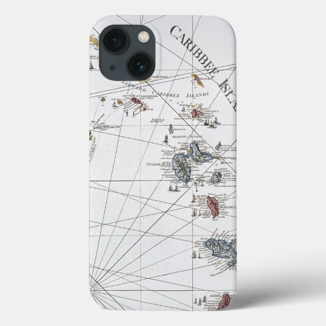 COQUES Case-Mate iPhone CARIBBEAN: MAP, 1775 (Verso)