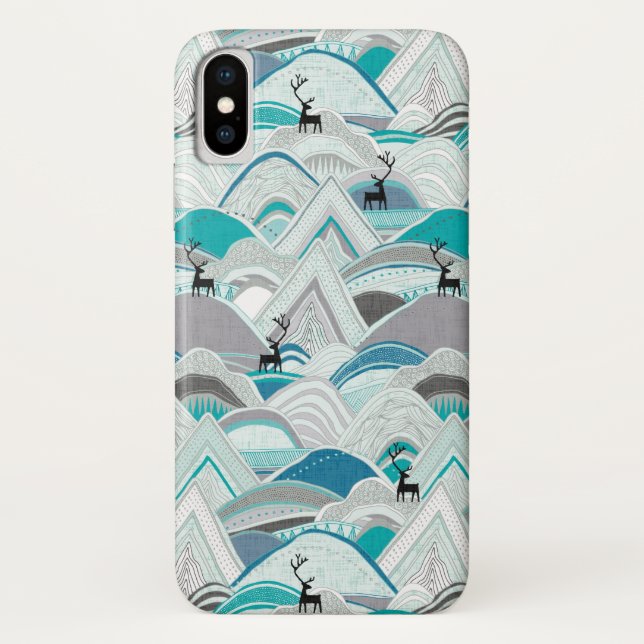 Coques Case-Mate iPhone caribou bleu (Dos)