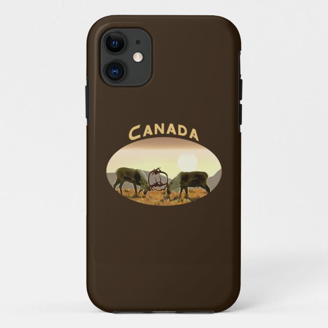 Coques Case-Mate iPhone Caribou Duel - Canada (Dos)