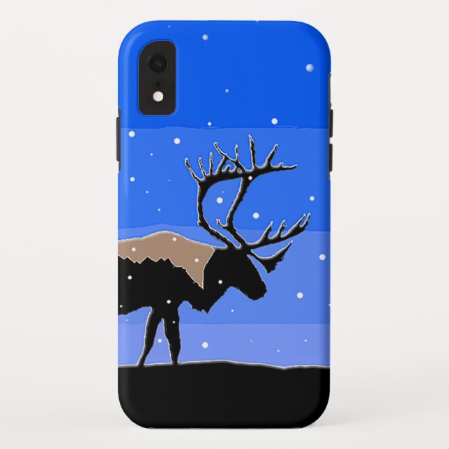 Coques Case-Mate iPhone Caribou en hiver - Art original de la faune (Dos)