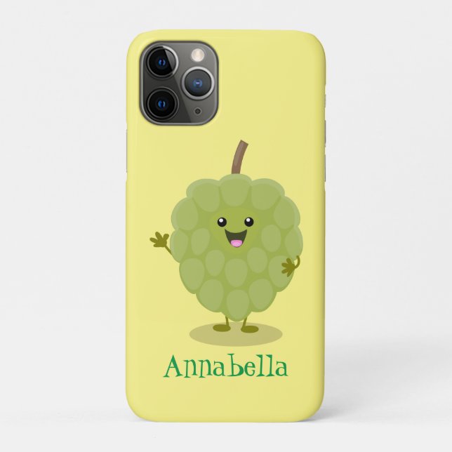 Coques Case-Mate iPhone Caricature de chérimoya à la crème anglaise (Dos)