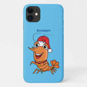 Case-Mate iPhone Case Caricature de crevettes de Noël joyeux