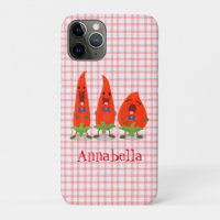 Caricature de piments chantants mignons