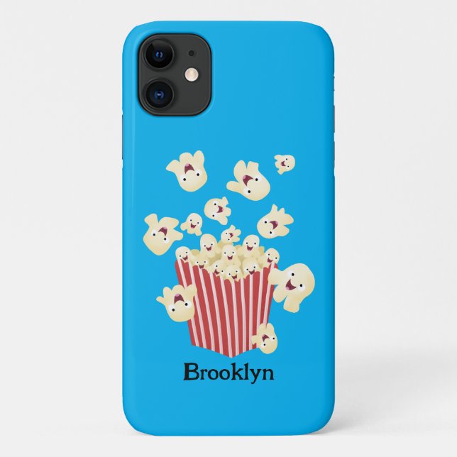 Coques Case-Mate iPhone Caricature de pop-corn drôles (Dos)
