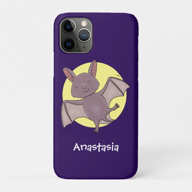 Coques Case-Mate iPhone Caricature de vol de chauve-souris (Dos)
