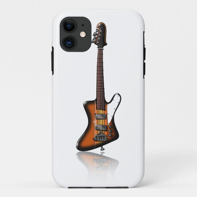 Coques Case-Mate iPhone Caricature électrique de guitare basse de (Dos)