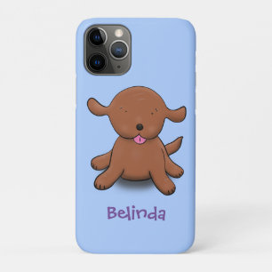 Case-Mate iPhone Case Caricature en bleu pour chien de chiot joyeux