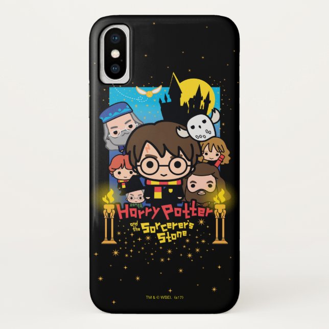Coques Case-Mate iPhone Caricature Harry Potter et la Pierre du Sorcier (Dos)