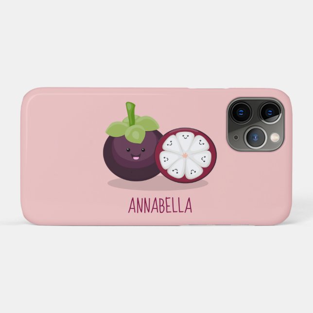 Coques Case-Mate iPhone Caricature mignonne mauve mangouste (Dos (Horizontal))