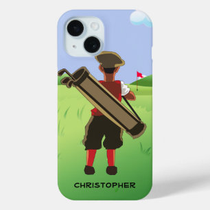 Coque Case-Mate iPhone Caricature personnalisée golfeur sur terrain de go