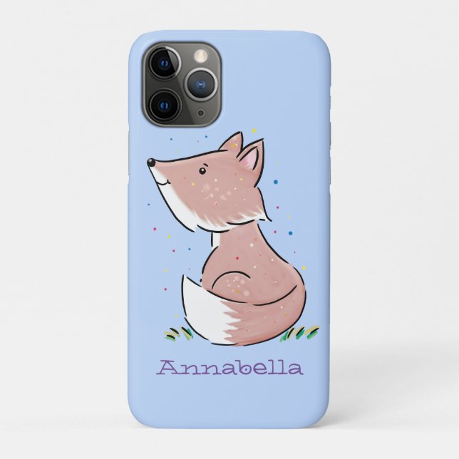 Coques Case-Mate iPhone Caricature pour bébé renard (Dos)