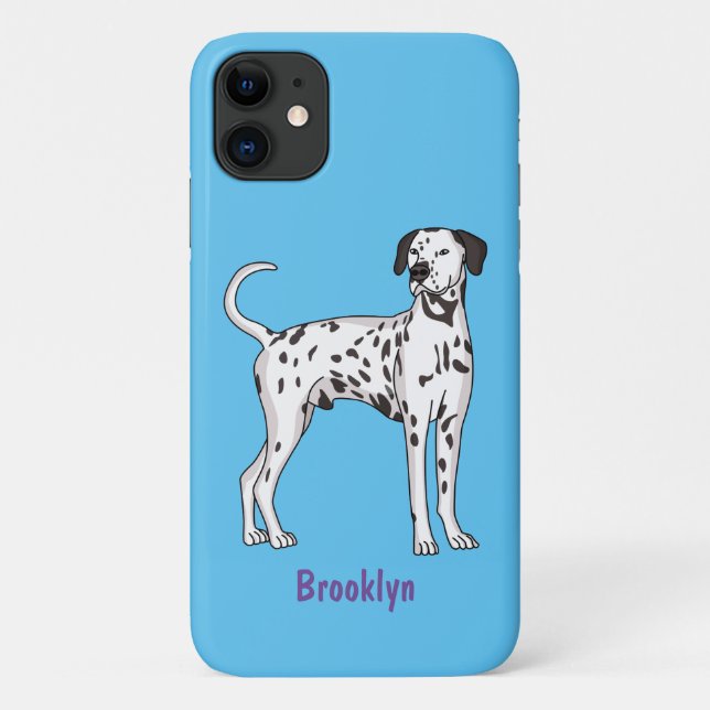 Coques Case-Mate iPhone Caricature pour chien dalmate (Dos)