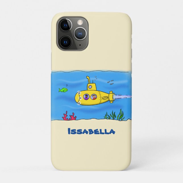 Coques Case-Mate iPhone Caricature sous-marine joyeuse (Dos)