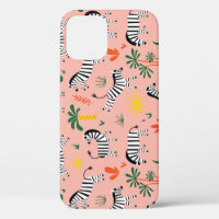 Caricature Zebras Funny Motif sans couture