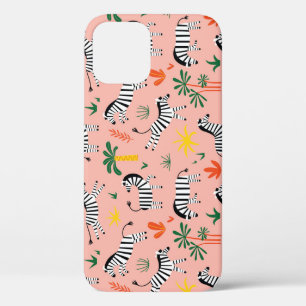 Case-Mate iPhone Case Caricature Zebras Funny Motif sans couture