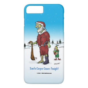 Coque iPhone 7 Plus Caricature Zombie de père Noël Corpse