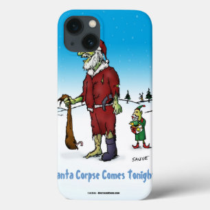 iPhone 13 Coque Caricature Zombie de père Noël Corpse