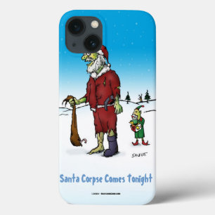 iPhone 13 Case Caricature Zombie de père Noël Corpse