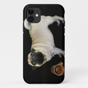 Coque iPhone 11 Carlin Chien & Mug déversé Amateurs de pois Téléph