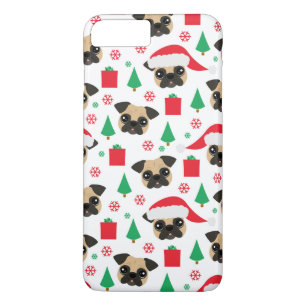 Coque iPhone 7 Plus Carlin mignon de Noël