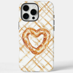 Coque iPhone 16 Pro Max Carmel Cream Heart Pretzel
